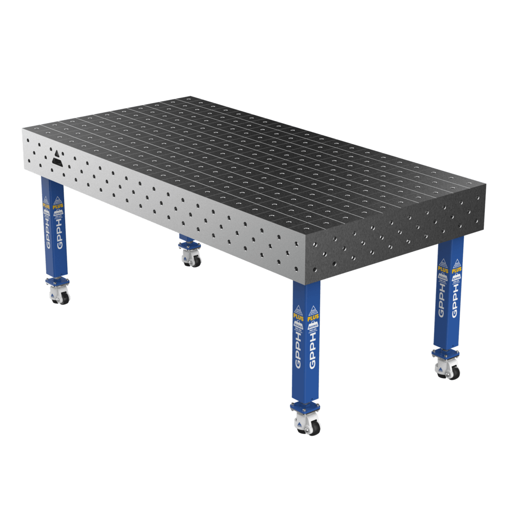 Зварювальний стіл PLUS на колесах 2000x1000 mm fi16 mm Сітка 100x100 mm