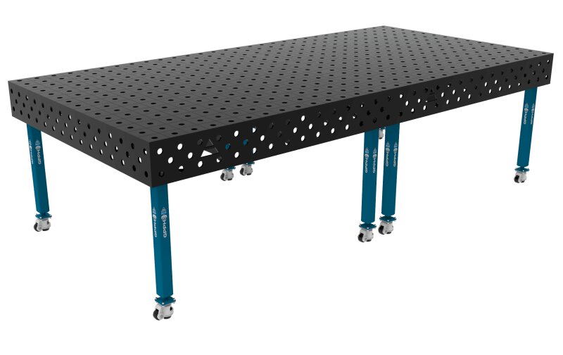 Зварювальний стіл ECO на колесах 3000x1480 mm fi28 mm Сітка 100x100 mm