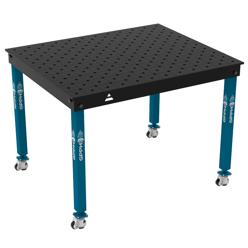 Зварювальний стіл BASIC на колесах 1200x1000 mm fi16 mm Сітка Діагональна