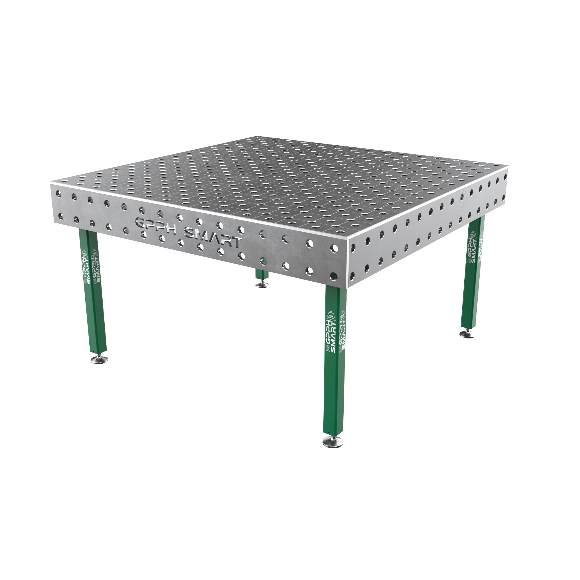 Зварювальний стіл GPPH SMART 15 mm на опорах 1500x1480 mm fi28 mm Сітка Діагональна