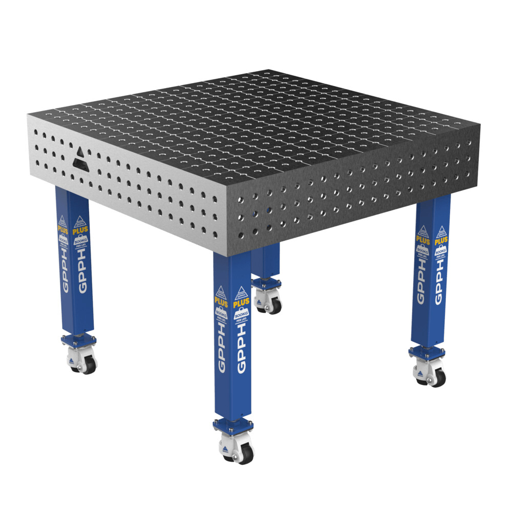 Зварювальний стіл PLUS на колесах 1000x1000 mm fi16 mm Сітка 50x50 mm