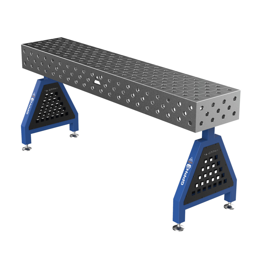 Зварювальна опора TRESTLE EXPERT на опорах 2000x400x200 mm fi 28 mm Сітка Діагональна