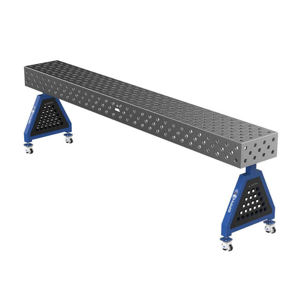 Зварювальна опора TRESTLE PRO на колесах 3000x400x200 fi28 mm Сітка Діагональна