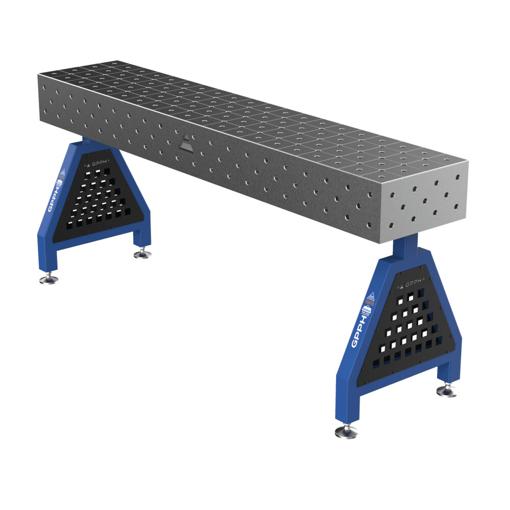 Зварювальна опора TRESTLE PRO на опорах 2000x400x200 mm fi 16 mm Сітка Діагональна