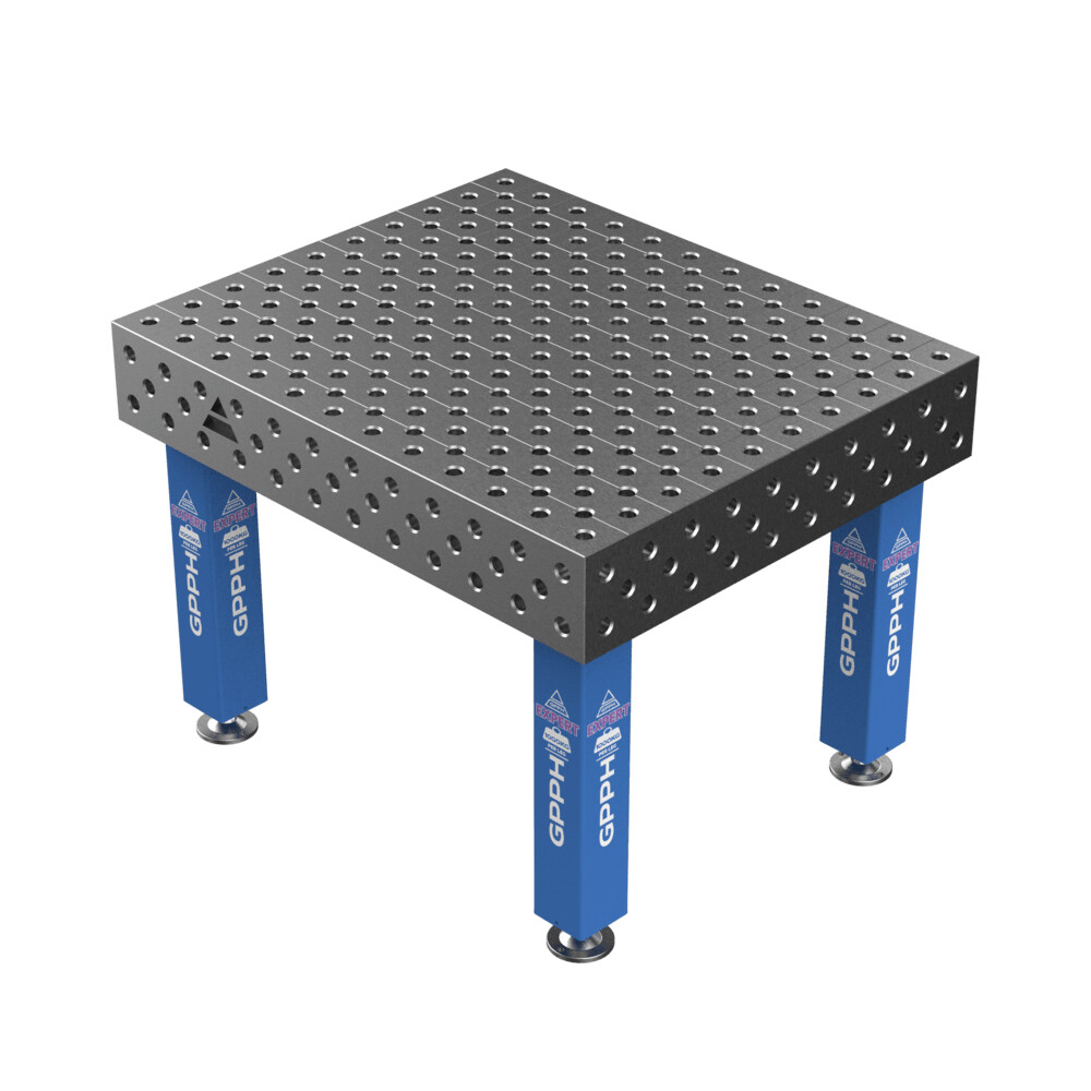Зварювальний стіл EXPERT на опорах 1200x1000 mm fi28 mm Сітка Діагональна