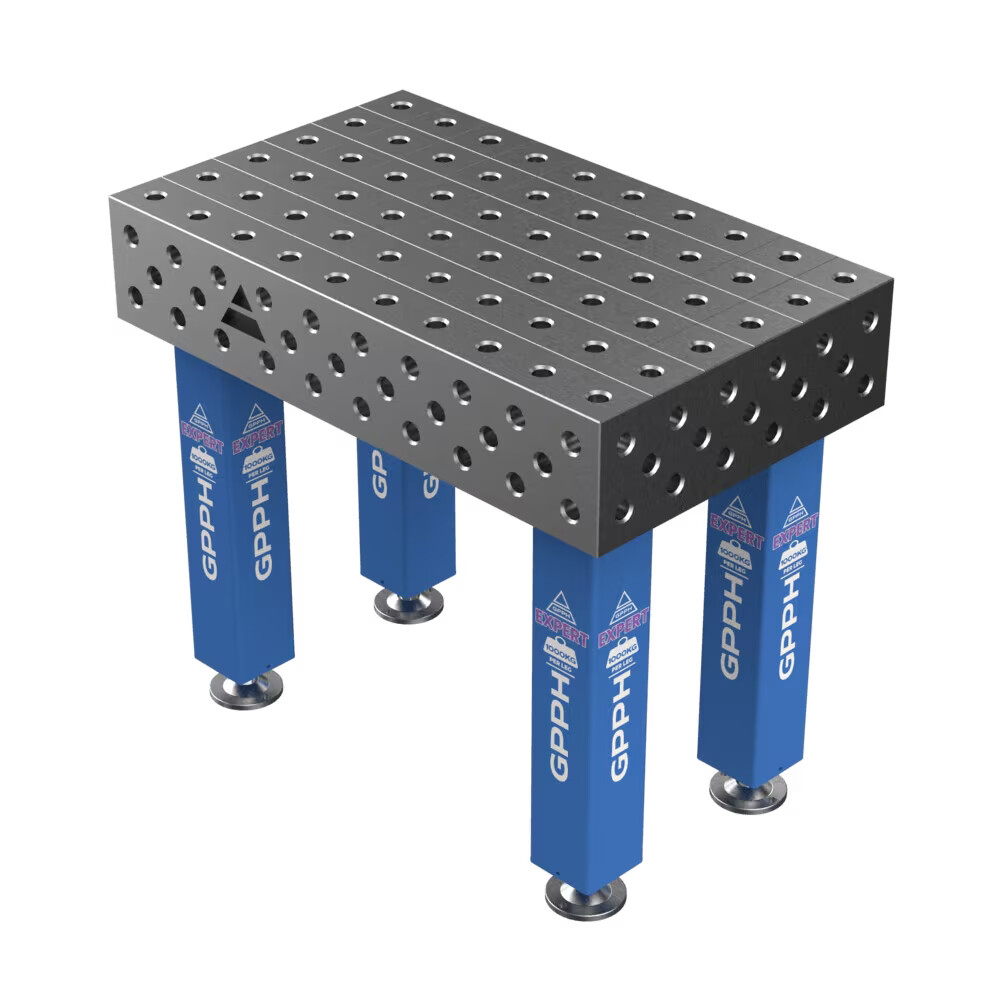 Зварювальний стіл EXPERT на опорах 1000x600 mm fi28 mm Сітка 100x100 mm