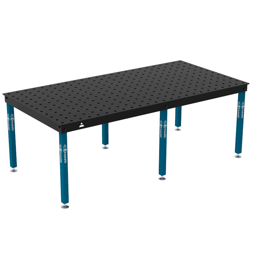 Сварочный стол BASIC на опорах 2400x1200 мм fi28 mm Сетка 100x100 mm