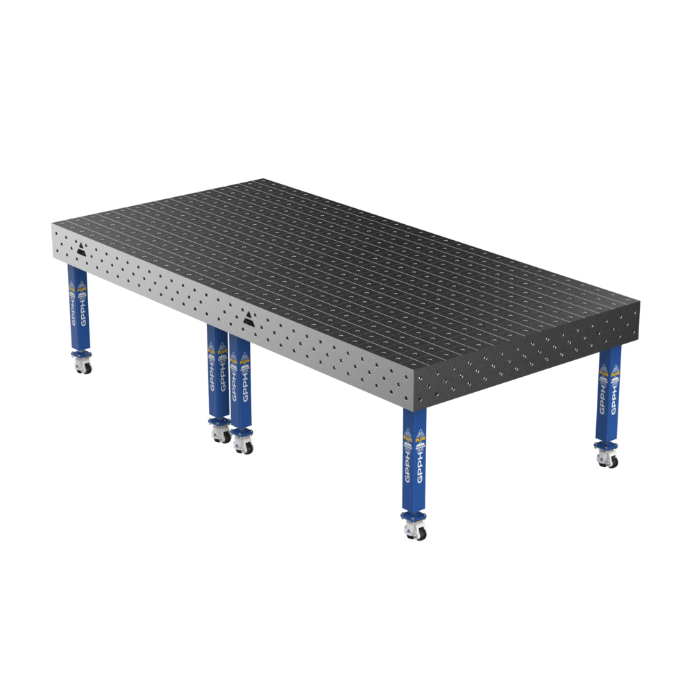 Зварювальний стіл PLUS на колесах 3000x1480 mm fi16 mm Сітка 100x100 mm
