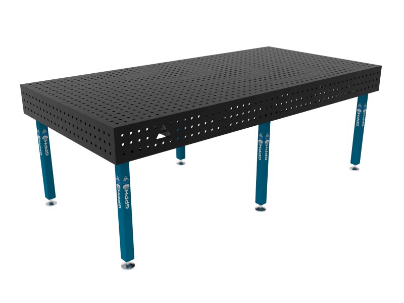 Зварювальний стіл ECO на опорах 2400x1200 mm fi16 mm Сітка 50x50 mm