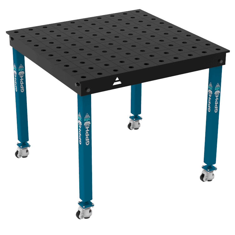 Зварювальний стіл BASIC на колесах 1000x1000 mm fi28 mm Сітка 100x100 mm