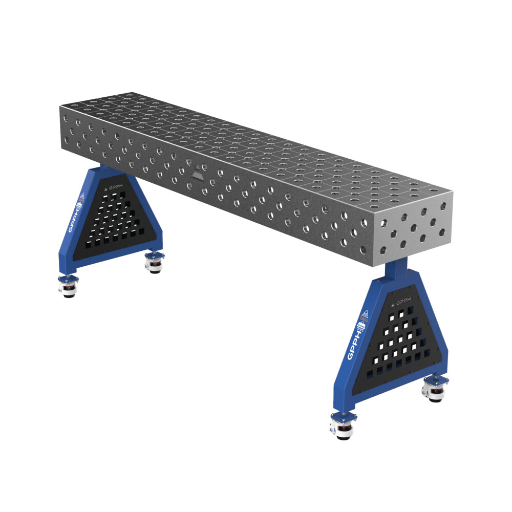 Зварювальна опора TRESTLE EXPERT на колесах 2000x400x200 mm fi 28 mm Сітка Діагональна