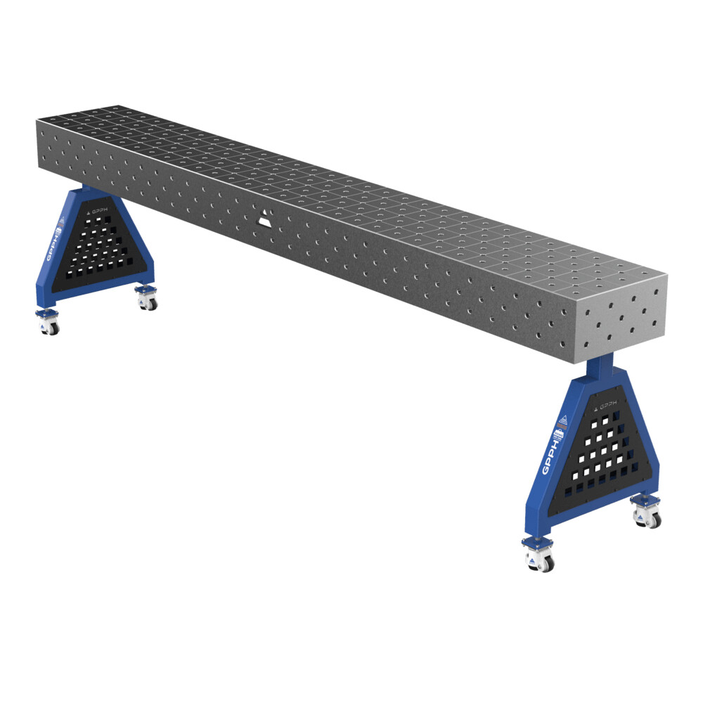 Зварювальна опора TRESTLE PRO на колесах 3000x400x200 fi16 mm Сітка Діагональна