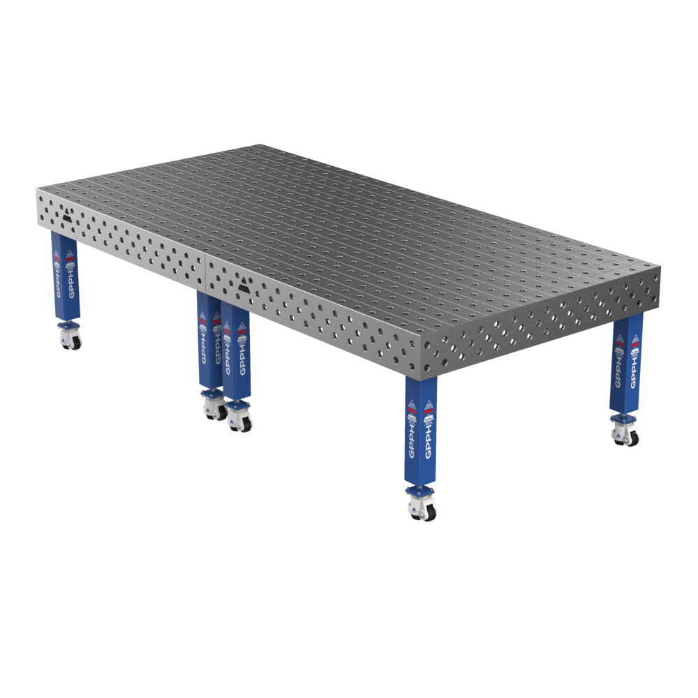 Зварювальний стіл PRO на колесах 3000x1480 mm fi28 mm Сітка 100x100 mm