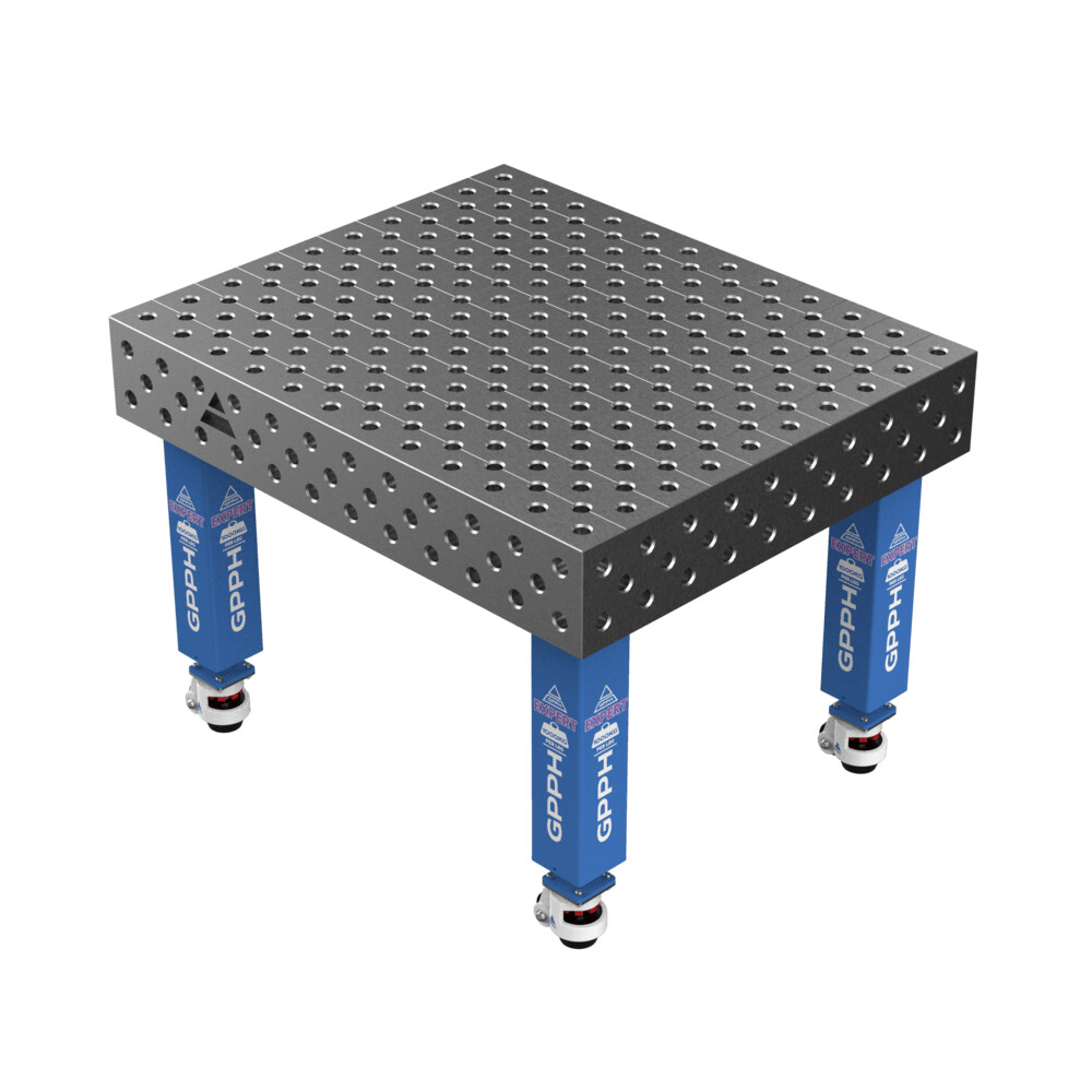 Зварювальний стіл EXPERT на колесах 1200x1000 mm fi28 mm Сітка Діагональна