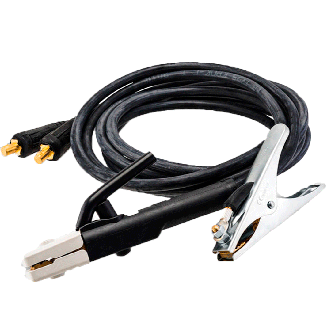 Зварювальні кабелі з електродотримачем та клемою "маса"  КСК-16х3+3 10-25