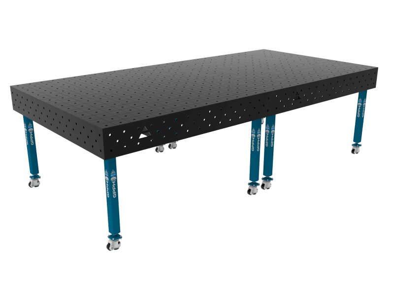 Зварювальний стіл ECO на колесах 3000x1480 mm fi16 mm Сітка 100x100 mm