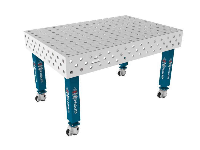 Зварювальний стіл PRO INOX на колесах 1500x1000 mm fi28 mm Сітка 100x100 mm