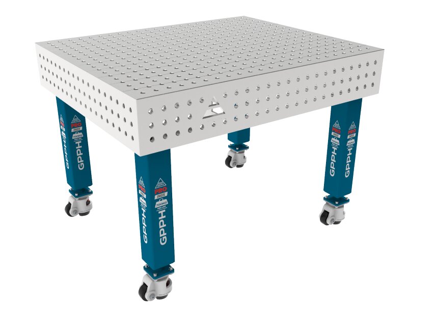 Зварювальний стіл PRO INOX на колесах 1200x1000 mm fi16 mm Сітка 50x50 mm