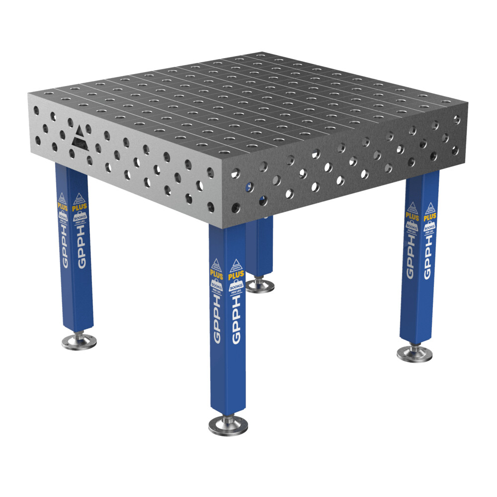Зварювальний стіл PLUS на опорах 1000x1000 mm fi28 mm Сітка 100x100 mm