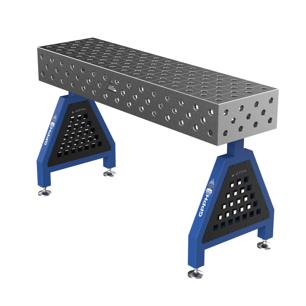 Зварювальна опора TRESTLE EXPERT на опорах 1500x400x200 mm fi 28 mm Сітка Діагональна