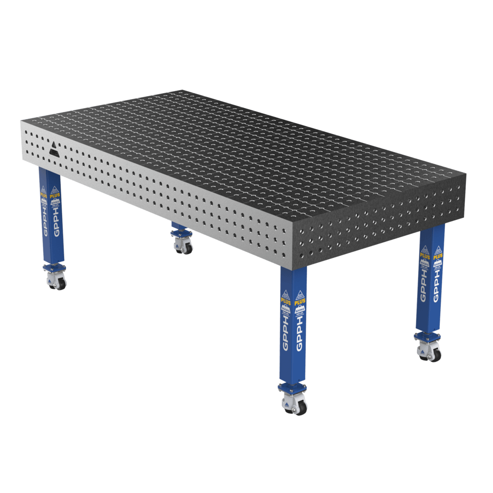 Зварювальний стіл PLUS на колесах 2000x1000 mm fi16 mm Сітка 50x50 mm
