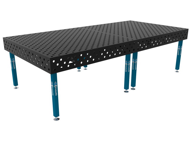 Зварювальний стіл ECO на опорах 3000x1480 mm fi28 mm Сітка Діагональна
