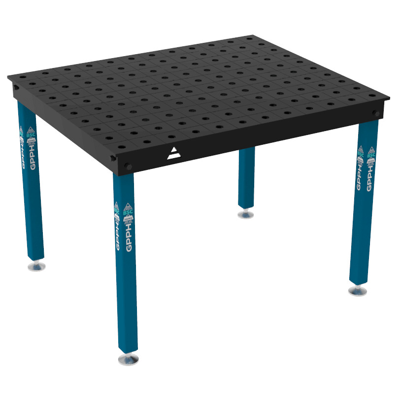 Зварювальний стіл BASIC на опорах 1200x1000 mm fi28 mm Сітка 100x100 mm