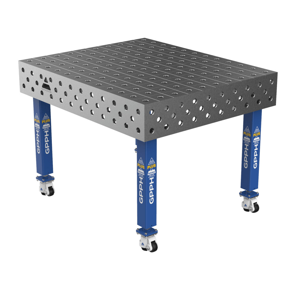 Зварювальний стіл PLUS на колесах 1200x1000 mm fi28 mm Сітка 100x100 mm