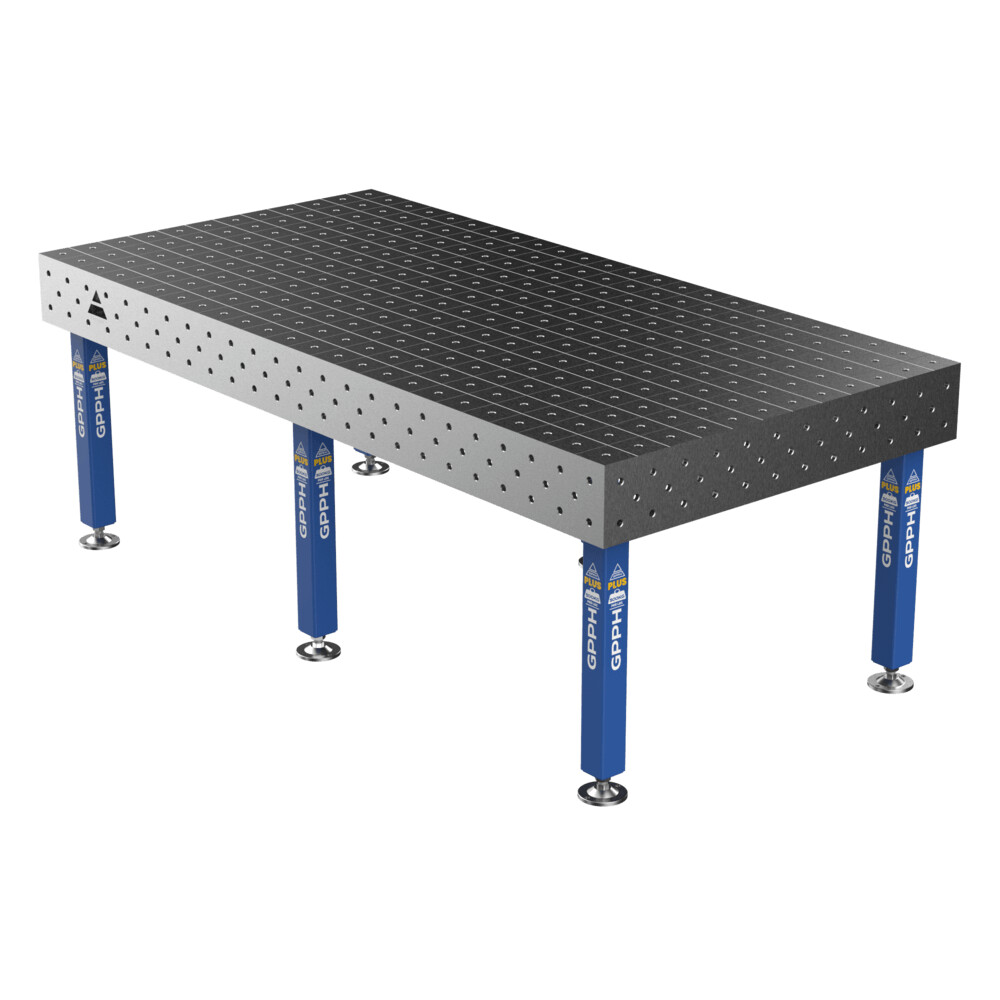 Зварювальний стіл PLUS на опорах 2400x1200 mm fi16 mm Сітка 100x100 mm