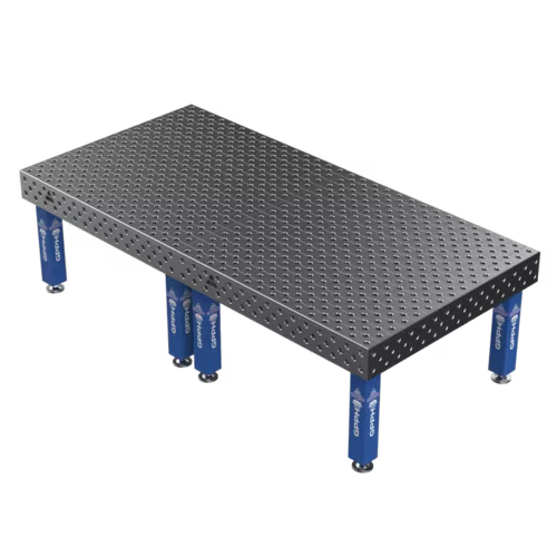 Зварювальний стіл EXPERT на опорах 3000x1480 mm fi28 mm Сітка Діагональна