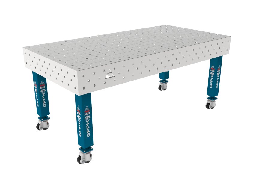 Зварювальний стіл PRO INOX на колесах 2000x1000 mm fi16 mm Сітка 100x100 mm