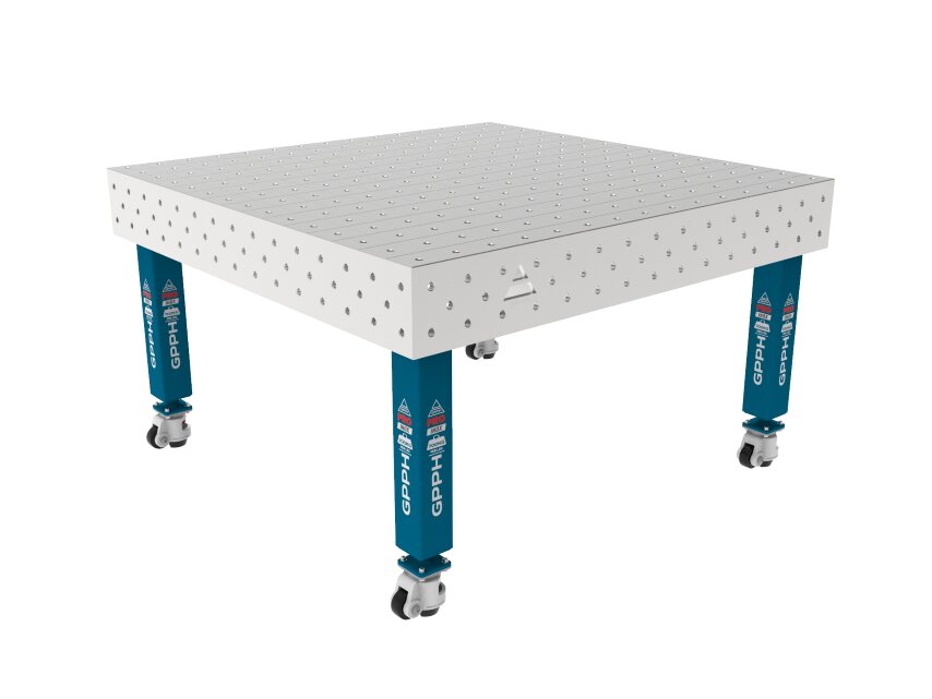 Зварювальний стіл PRO INOX на колесах 1500x1480 mm fi16 mm Сітка 100x100 mm