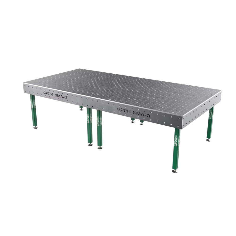 Зварювальний стіл GPPH SMART 15 mm на опорах 3000x1480 mm fi16 mm Сітка 100x100 mm