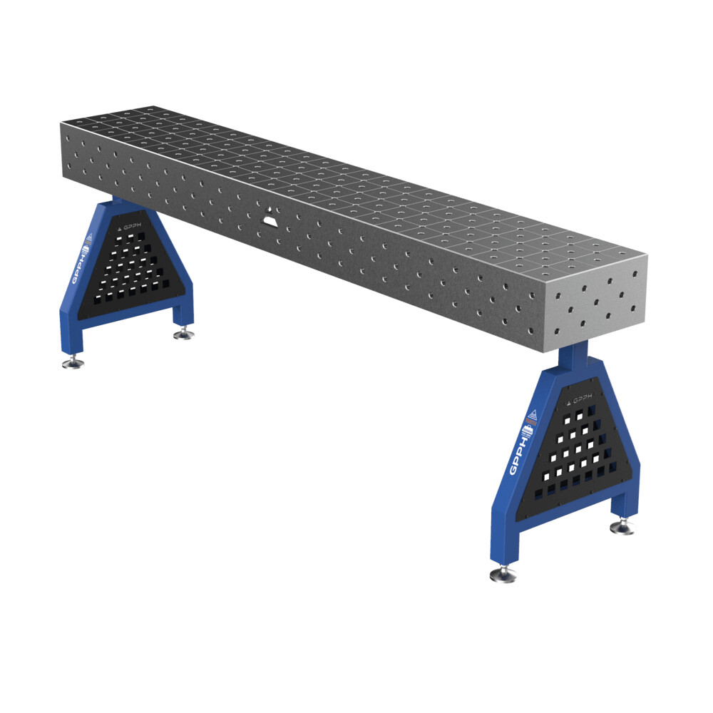 Зварювальна опора TRESTLE PRO на опорах 2400x400x200 mm fi 16 mm Сітка Діагональна