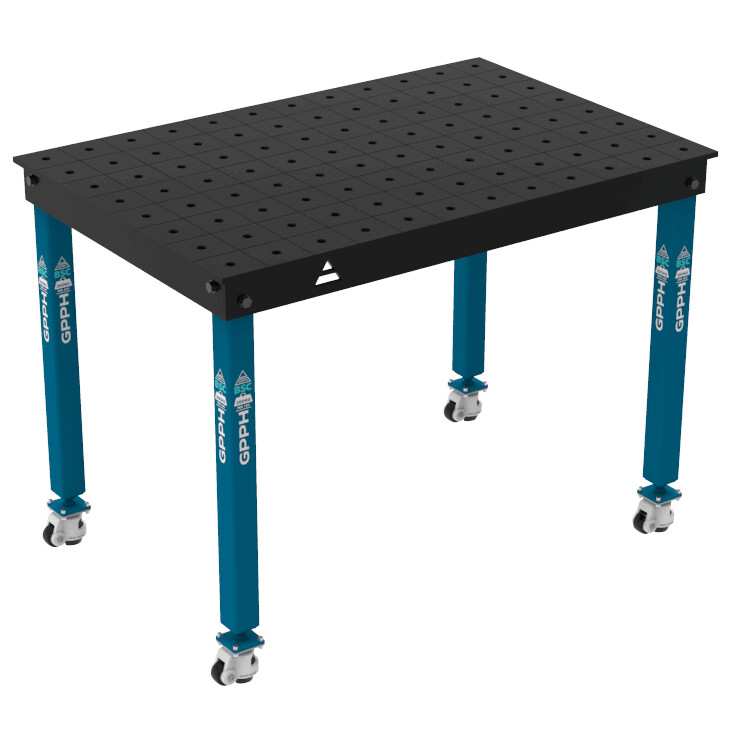 Зварювальний стіл BASIC на колесах 1200x800 mm fi16 mm Сітка 100x100 mm