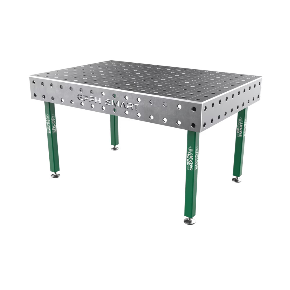 Сварочный стол GPPH SMART 12 mm на опорах 1500x1000 mm fi28 mm Сетка 100x100 mm