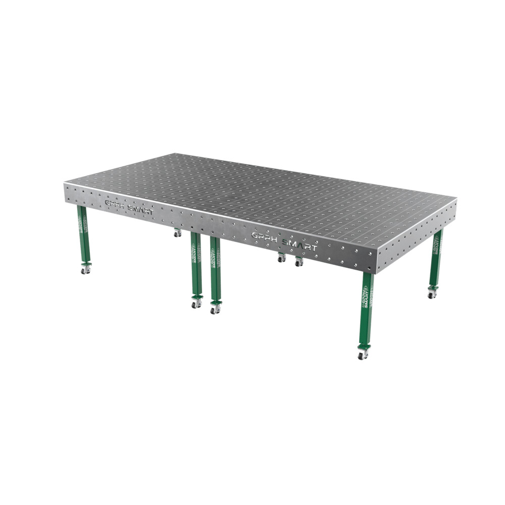 Зварювальний стіл GPPH SMART 12 mm на колесах 3000x1480 mm fi16 mm Сітка 100x100 mm