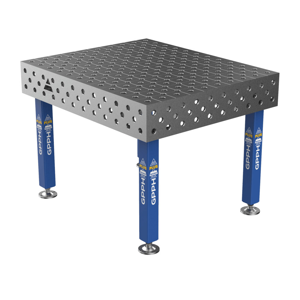 Зварювальний стіл PLUS на опорах 1200x1000 mm fi28 mm Сітка Діагональна
