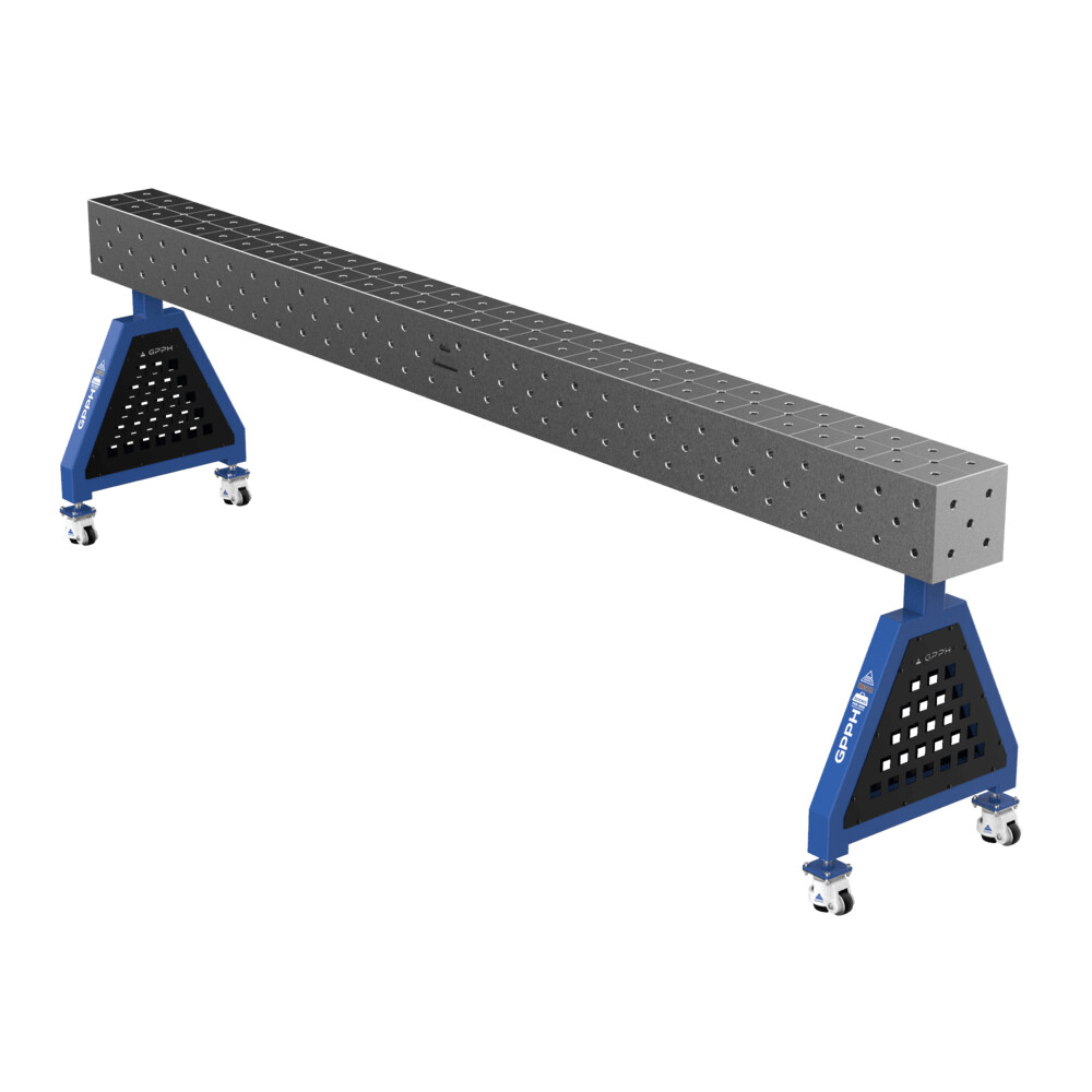 Зварювальна опора TRESTLE PRO на колесах 3000x200x200 fi16 mm Сітка Діагональна