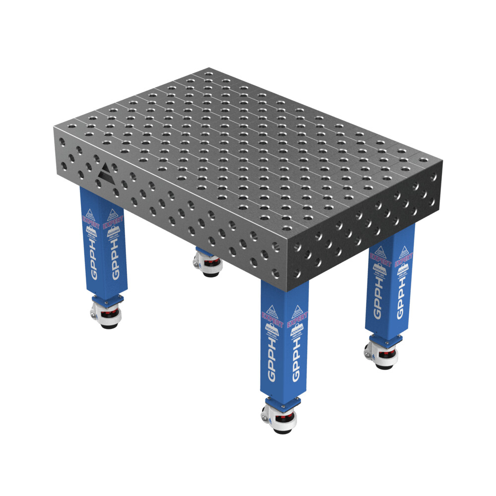 Зварювальний стіл EXPERT на колесах 1200x800 mm fi28 mm Сітка Діагональна