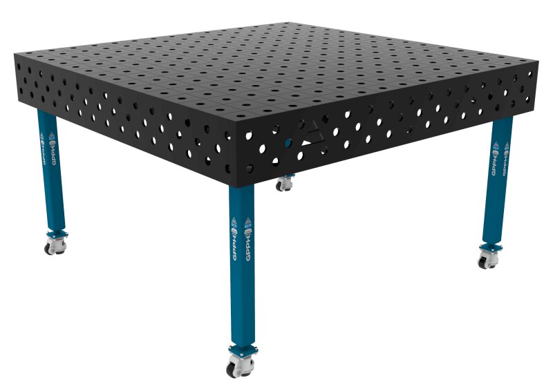 Зварювальний стіл ECO на колесах 1500x1480 mm fi28 mm Сітка 100x100 mm
