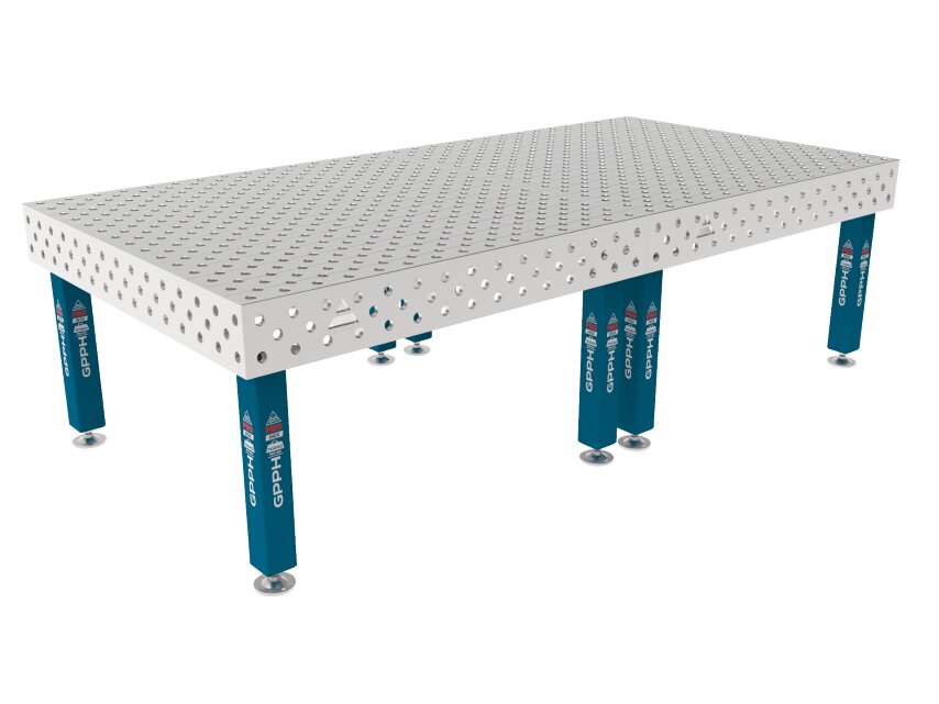 Зварювальний стіл PRO INOX на опорах 3000x1480 mm fi28 mm Сітка Діагональна