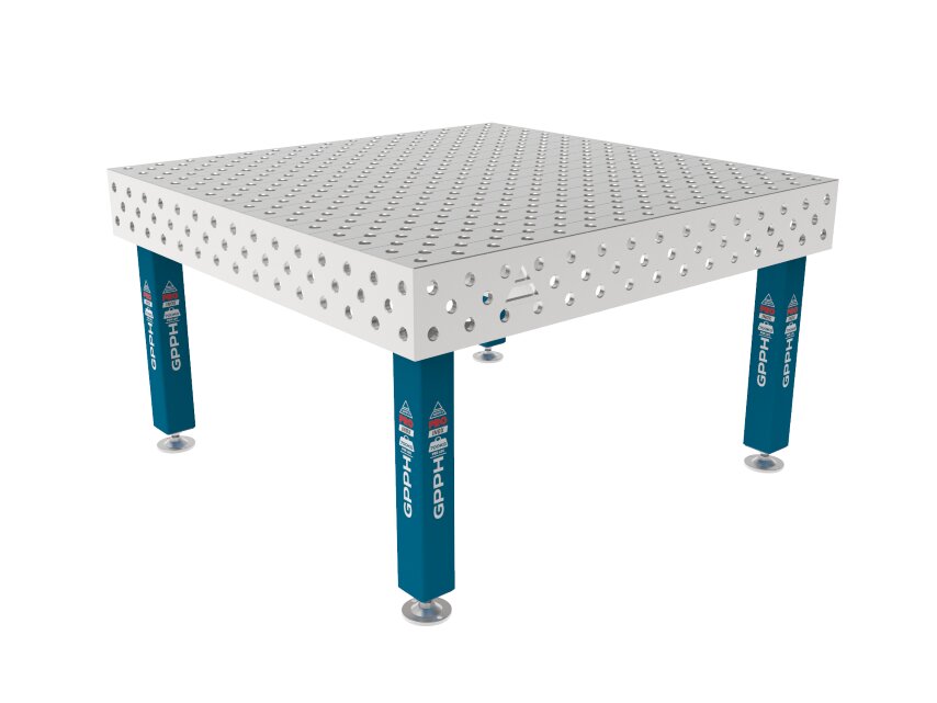 Зварювальний стіл PRO INOX на опорах 1500x1480 mm fi28 mm Сітка Діагональна