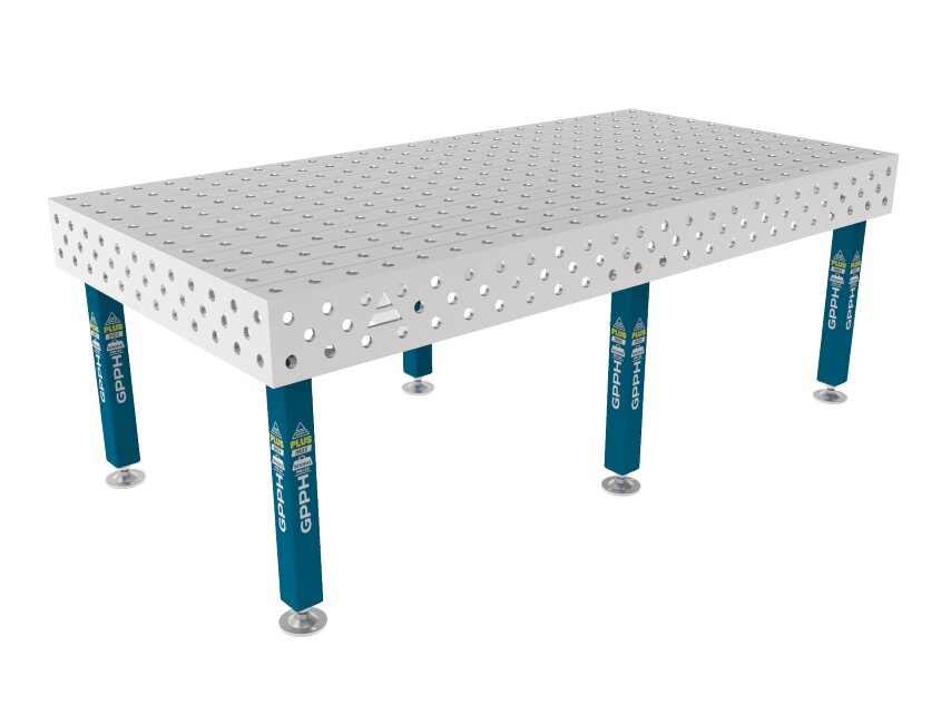 Зварювальний стіл PLUS INOX на опорах 2400x1200 mm fi28 mm Сітка 100x100 mm