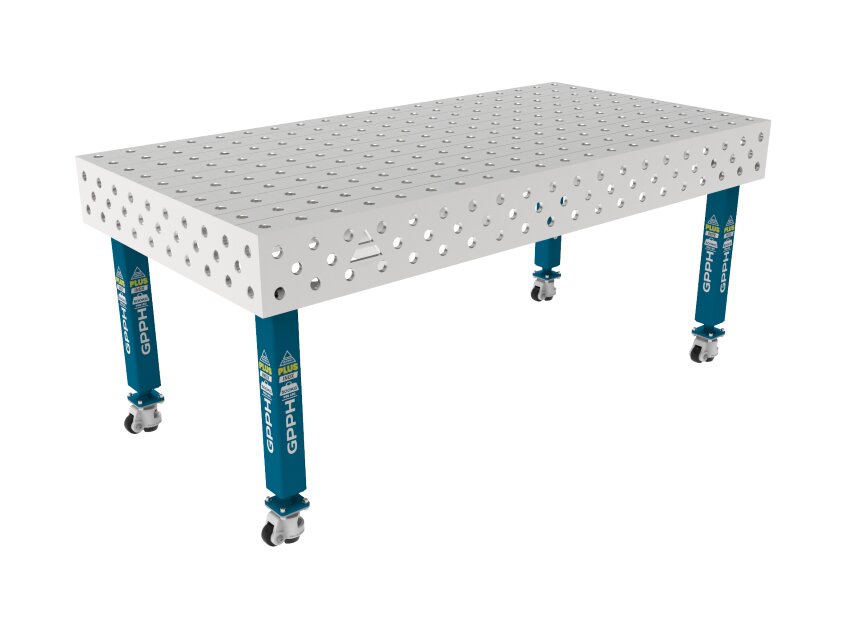 Зварювальний стіл PLUS INOX на колесах 2000x1000 mm fi28 mm Сітка 100x100 mm