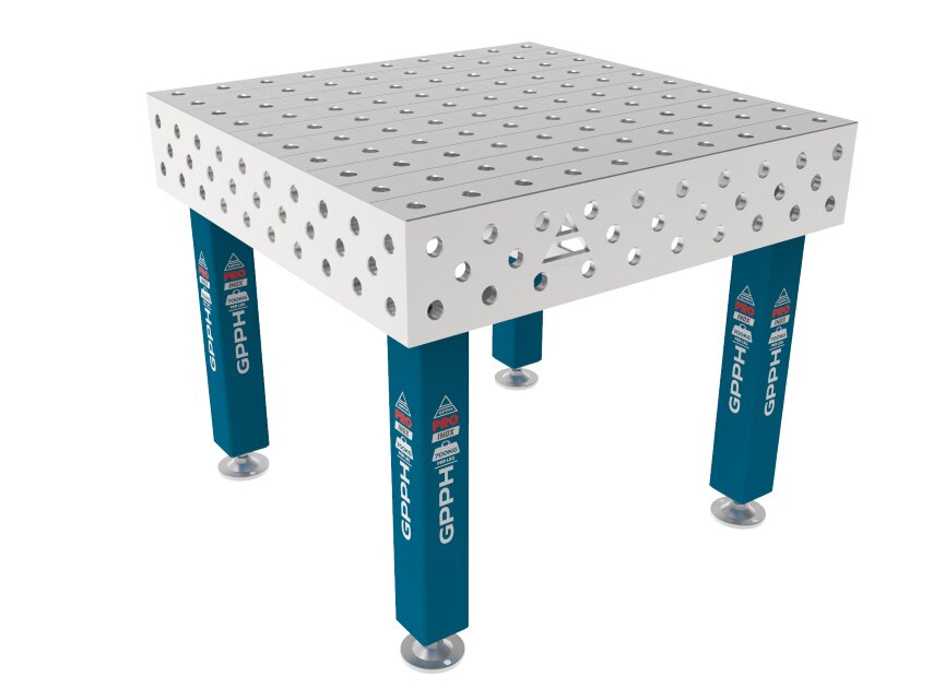 Сварочный стол PRO INOX на опорах 1000x1000 мм fi28 мм Сетка 100x100 мм