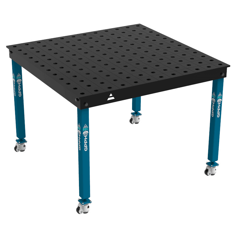 Зварювальний стіл BASIC на колесах 1200x1200 mm fi28 mm Сітка 100x100 mm
