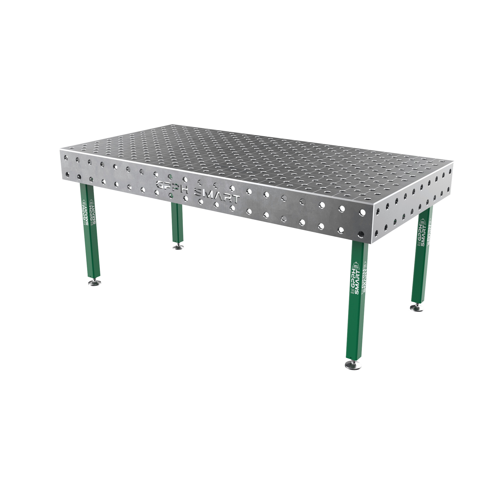 Зварювальний стіл GPPH SMART 15 mm на опорах 2000x1000 mm fi28 mm Сітка Діагональна