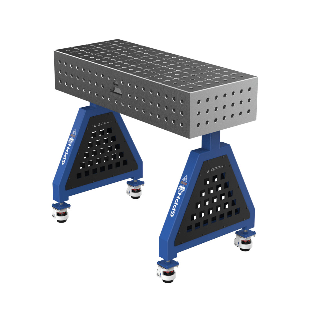 Зварювальна опора TRESTLE PLUS на колесах 1000x400x200 mm fi 16 mm Сітка 50x50 mm