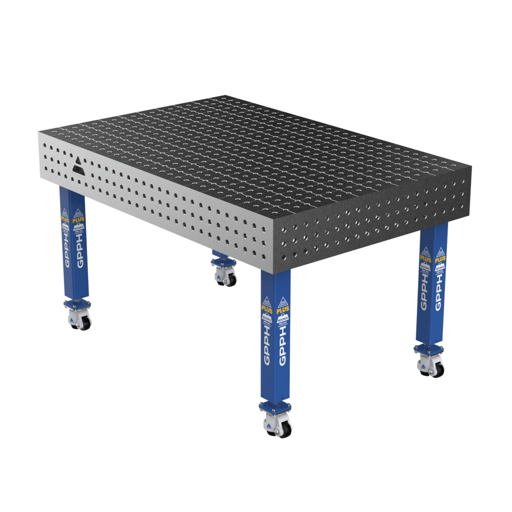 Зварювальний стіл PLUS на колесах 1500x1000 mm fi16 mm Сітка 50x50 mm